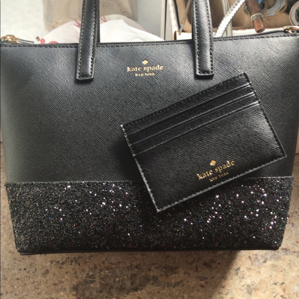 Kate Spade Black Ina Greta Satchel Wallet C Holder